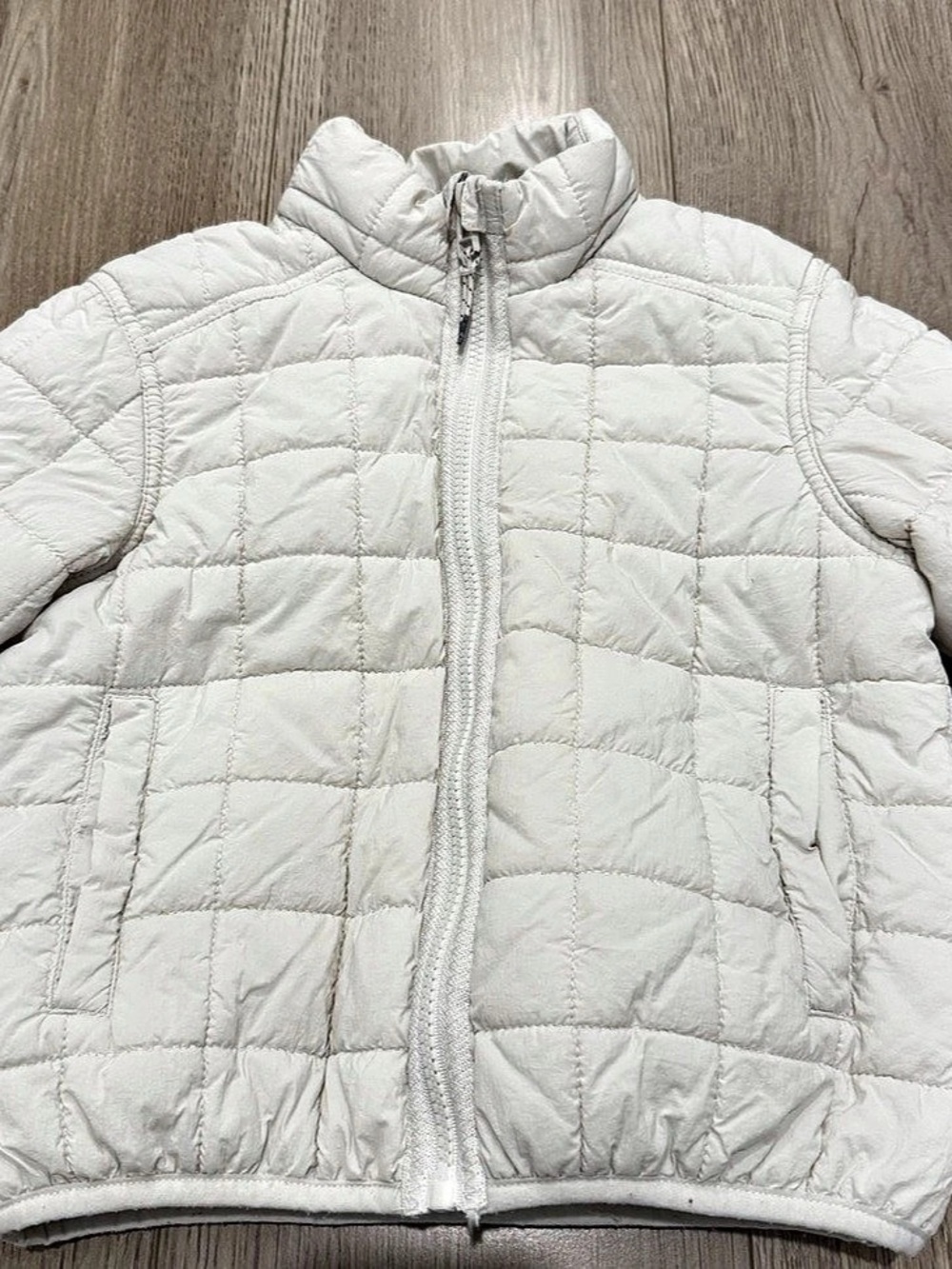 Zara Quilted Puffer Jacket - Cream